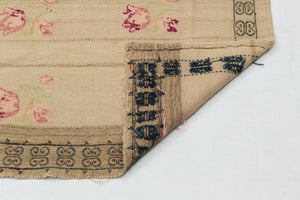 Geometric Over Dyed Kilim Rug 5'2'' x 8'3'' ft 158 x 252 cm