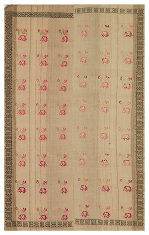 Geometric Over Dyed Kilim Rug 5'2'' x 8'3'' ft 158 x 252 cm