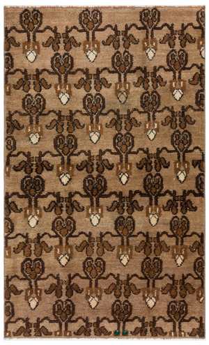 Natural Anatolium Turkish Vintage Rug 3'3'' x 5'5'' ft 98 x 164 cm