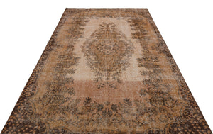Naturel Over Dyed Vintage Rug 5'10'' x 9'7'' ft 177 x 293 cm