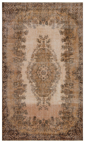 Naturel Over Dyed Vintage Rug 5'10'' x 9'7'' ft 177 x 293 cm