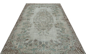 Naturel Over Dyed Vintage Rug 5'9'' x 8'10'' ft 174 x 269 cm
