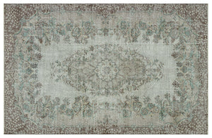 Naturel Over Dyed Vintage Rug 5'9'' x 8'10'' ft 174 x 269 cm