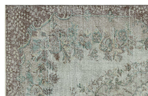 Naturel Over Dyed Vintage Rug 5'9'' x 8'10'' ft 174 x 269 cm
