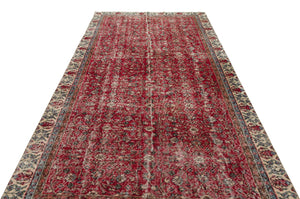 Naturel Over Dyed Vintage Rug 5'7'' x 10'1'' ft 170 x 308 cm