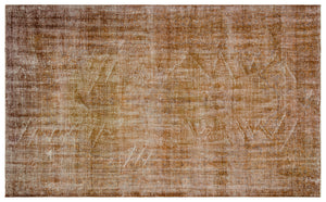Brown Over Dyed Vintage Rug 6'1'' x 10'0'' ft 185 x 306 cm