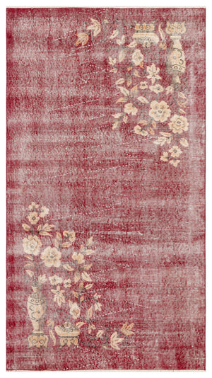 Naturel Over Dyed Vintage Rug 3'10'' x 6'10'' ft 116 x 208 cm