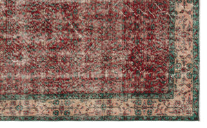 Retro Design Naturel Over Dyed Vintage Rug 5'7'' x 9'2'' ft 170 x 280 cm