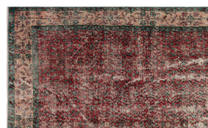 Retro Design Naturel Over Dyed Vintage Rug 5'7'' x 9'2'' ft 170 x 280 cm