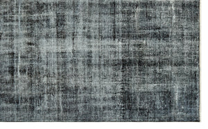 Black Over Dyed Vintage Rug 5'6'' x 8'12'' ft 167 x 274 cm