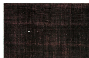 Black Over Dyed Vintage Rug 5'2'' x 7'10'' ft 158 x 240 cm