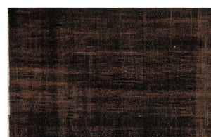 Black Over Dyed Vintage Rug 5'1'' x 7'9'' ft 155 x 237 cm