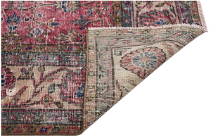 Retro Design Naturel Over Dyed Vintage Rug 7'2'' x 10'7'' ft 219 x 323 cm