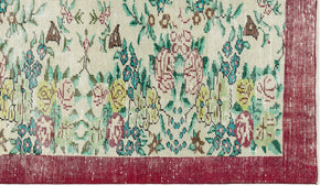 Retro Design Naturel Over Dyed Vintage Rug 4'11'' x 8'3'' ft 149 x 252 cm