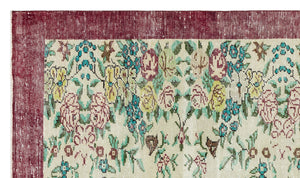 Retro Design Naturel Over Dyed Vintage Rug 4'11'' x 8'3'' ft 149 x 252 cm