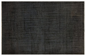 Black Over Dyed Vintage Rug 5'7'' x 8'8'' ft 171 x 264 cm