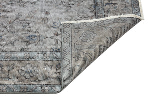Gray Over Dyed Vintage Rug 5'3'' x 8'6'' ft 159 x 260 cm
