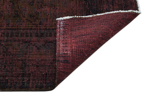 Brown Over Dyed Vintage Rug 6'4'' x 9'11'' ft 192 x 301 cm