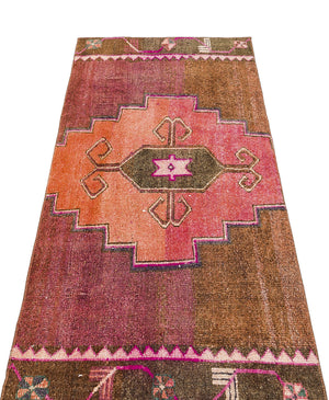 Natural Anatolium Turkish Vintage Rug 2'6'' x 4'7'' ft 75 x 140 cm