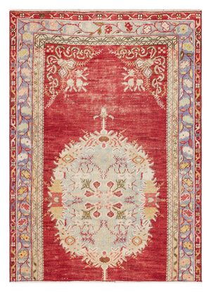Natural Anatolium Turkish Vintage Rug 3'3'' x 4'6'' ft 100 x 137 cm