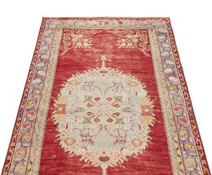 Natural Anatolium Turkish Vintage Rug 3'3'' x 4'6'' ft 100 x 137 cm