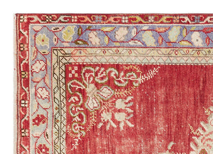 Natural Anatolium Turkish Vintage Rug 3'3'' x 4'6'' ft 100 x 137 cm