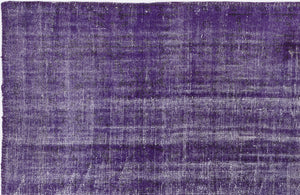 Purple Over Dyed Vintage Rug 5'11'' x 8'11'' ft 180 x 273 cm