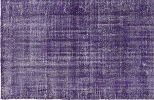 Purple Over Dyed Vintage Rug 5'11'' x 8'11'' ft 180 x 273 cm