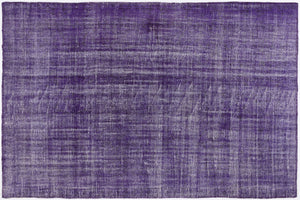 Purple Over Dyed Vintage Rug 5'11'' x 8'11'' ft 180 x 273 cm