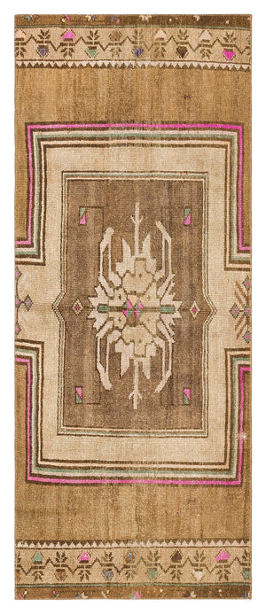 Natural Anatolium Turkish Vintage Runner 2'7'' x 6'3'' ft 78 x 191 cm