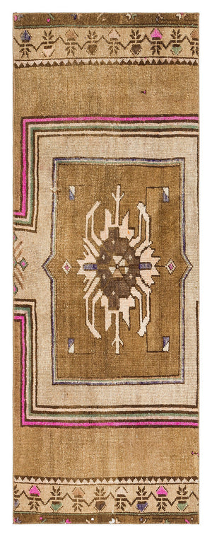 Natural Anatolium Turkish Vintage Runner 2'3'' x 6'2'' ft 69 x 188 cm