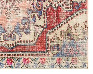 Natural Anatolium Turkish Vintage Rug 4'5'' x 5'7'' ft 134 x 170 cm