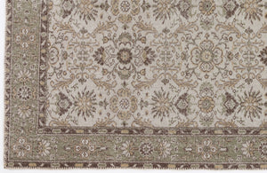 Beige Over Dyed Vintage Rug 5'9'' x 9'9'' ft 175 x 297 cm