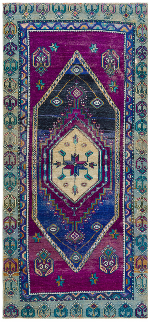 Natural Anatolium Turkish Vintage Runner 3'1'' x 6'7'' ft 95 x 200 cm