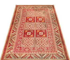 Natural Anatolium Turkish Vintage Rug 3'2'' x 4'9'' ft 97 x 144 cm