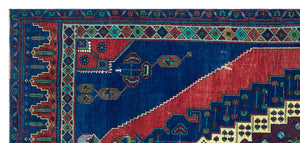 Natural Anatolium Turkish Vintage Rug 4'6'' x 9'11'' ft 138 x 302 cm