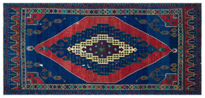 Natural Anatolium Turkish Vintage Rug 4'6'' x 9'11'' ft 138 x 302 cm