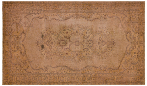 Traditional Deasign Brown Over Dyed Vintage Rug 5'7'' x 9'6'' ft 169 x 289 cm