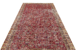 Retro Design Naturel Over Dyed Vintage Rug 5'10'' x 9'12'' ft 177 x 304 cm