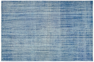 Blue Over Dyed Vintage Rug 5'10'' x 8'11'' ft 178 x 272 cm