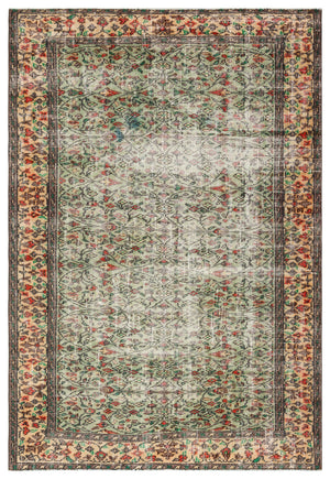 Retro Design Naturel Over Dyed Vintage Rug 5'12'' x 8'8'' ft 182 x 263 cm