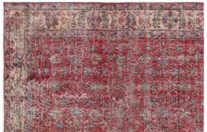 Retro Design Naturel Over Dyed Vintage Rug 5'7'' x 8'6'' ft 170 x 259 cm