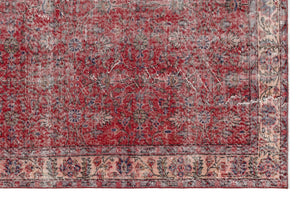Retro Design Naturel Over Dyed Vintage Rug 5'7'' x 8'6'' ft 170 x 259 cm