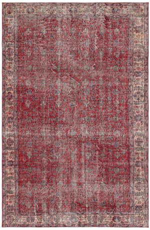 Retro Design Naturel Over Dyed Vintage Rug 5'7'' x 8'6'' ft 170 x 259 cm