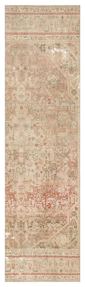 Beige Over Dyed Vintage XLarge Runner 2'7'' x 9'6'' ft 80 x 289 cm