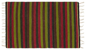 Striped Over Dyed Kilim Rug 2'2'' x 3'6'' ft 67 x 107 cm
