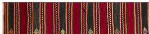 Striped Design Hand Knotted Kilim Runner 2'8'' x 11'2'' ft 82 x 341 cm