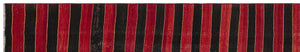 Striped Over Dyed Kilim Rug 2'6'' x 14'8'' ft 77 x 446 cm