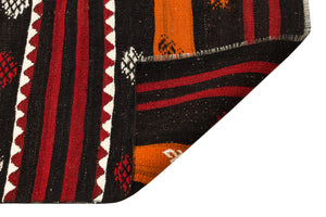 Striped Over Dyed Kilim Rug 2'9'' x 10'11'' ft 85 x 334 cm