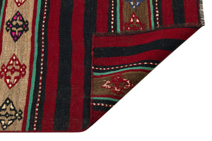 Striped Design Hand Knotted Kilim Runner 2'11'' x 10'2'' ft 90 x 311 cm